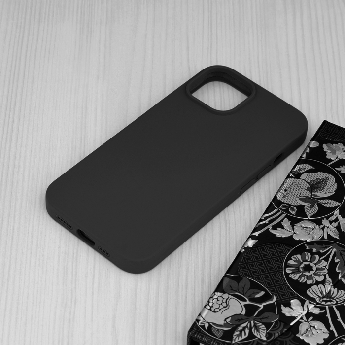 Husa iPhone 14, Soft Edge Silicone, Negru [3]