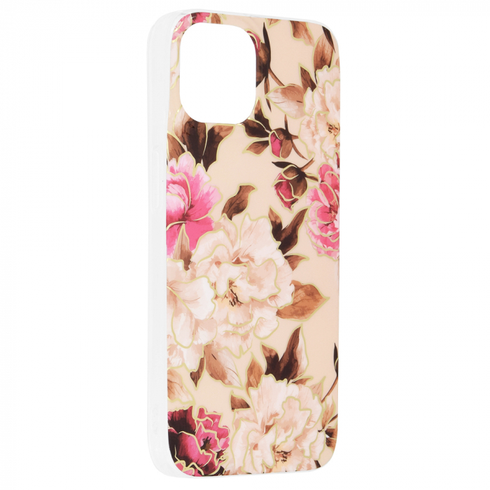 Husa iPhone 14, Techsuit Marble Series, Mary Berry Nude [2]
