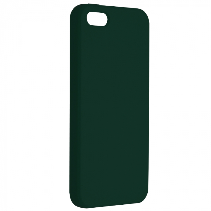 Husa iPhone 5 / 5S / SE, Soft Edge Silicone, Dark Green [2]
