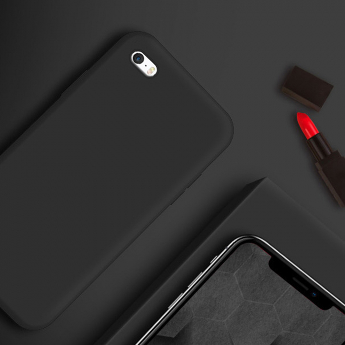 Husa iPhone 5 / 5S / SE, Soft Edge Silicone, Negru [6]