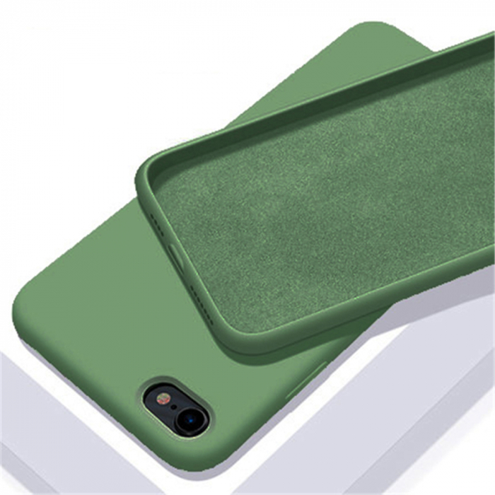 Husa iPhone 6 / 6S, Soft Edge Silicone, Dark Green [3]