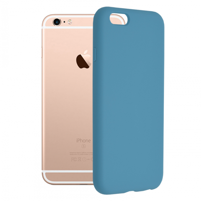 Husa iPhone 6 / 6S, Soft Edge Silicone, Denim Blue [1]