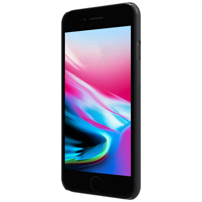 Husa iPhone 7 / 8 / SE 2 (2020), Nillkin Super Frosted Shield, Negru [6]