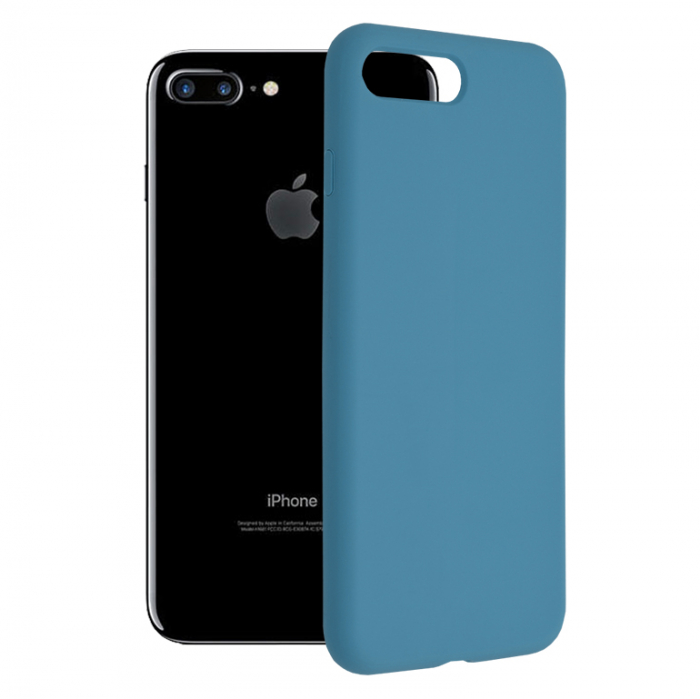 Husa iPhone 7 Plus / 8 Plus, Soft Edge Silicone, Denim Blue [1]