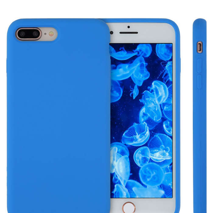 Husa iPhone 7 Plus / 8 Plus, Soft Edge Silicone, Denim Blue [6]