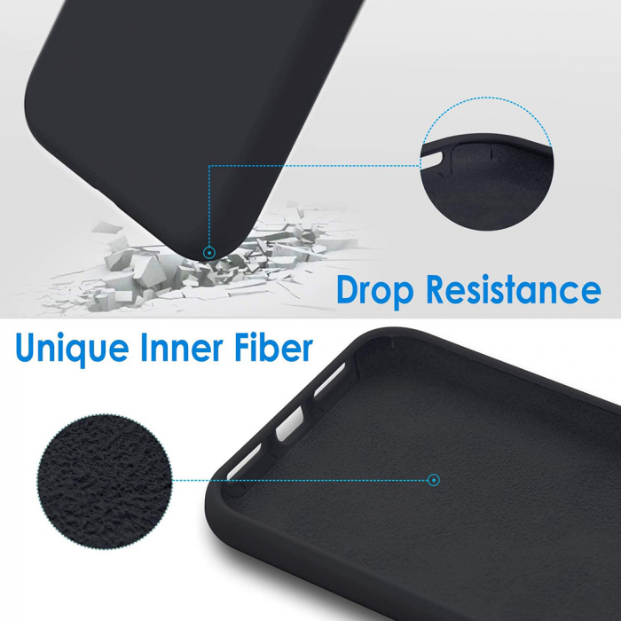 Husa iPhone 7 Plus / 8 Plus, Soft Edge Silicone, Negru [4]