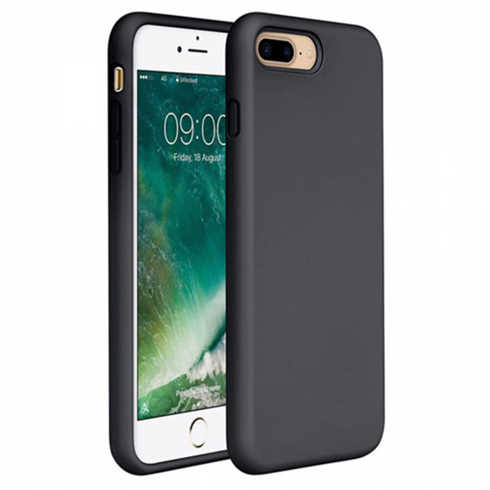 Husa iPhone 7 Plus / 8 Plus, Soft Edge Silicone, Negru [7]