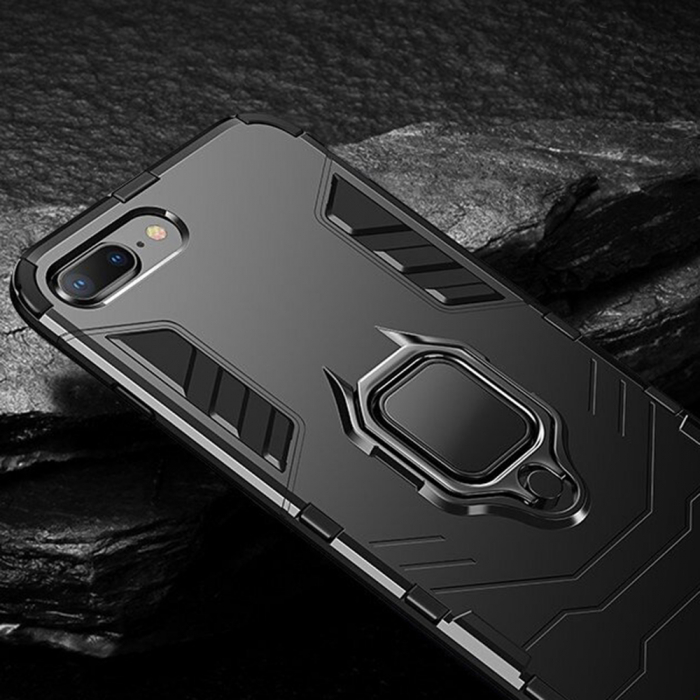 Husa iPhone 7 Plus, Techsuit Shield Ring, Negru [9]