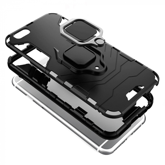 Husa iPhone 7 / SE 2 (2020), Techsuit Shield Ring, Negru [6]