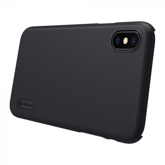 Husa iPhone X / XS, Nillkin Super Frosted Shield, Negru [5]