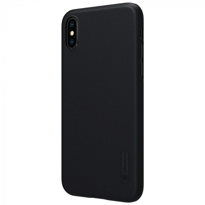 Husa iPhone X / XS, Nillkin Super Frosted Shield, Negru [3]
