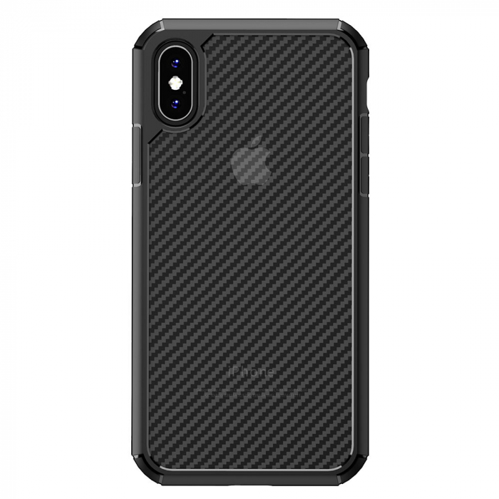 Husa iPhone X / XS, Techsuit CarbonFuse, Negru [10]