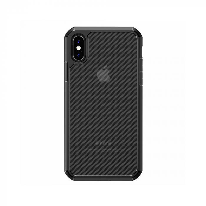 Husa iPhone XR, Techsuit CarbonFuse, Negru [18]