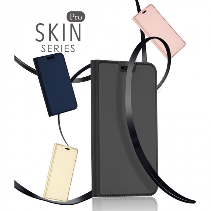 Husa iPhone XS Max, Dux Ducis Skin Pro Flip Book, Negru [4]