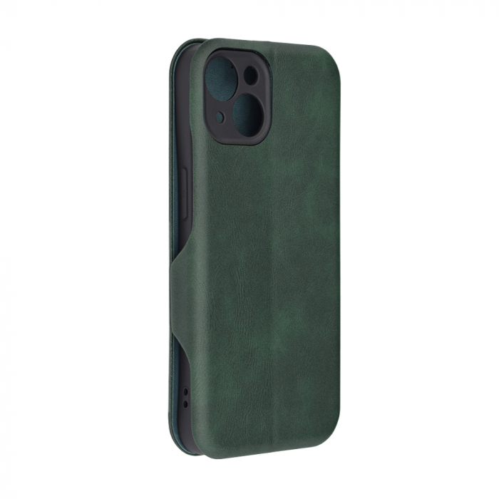 Husa magnetica tip carte iPhone 14, Safe Wallet Plus, Green [6]