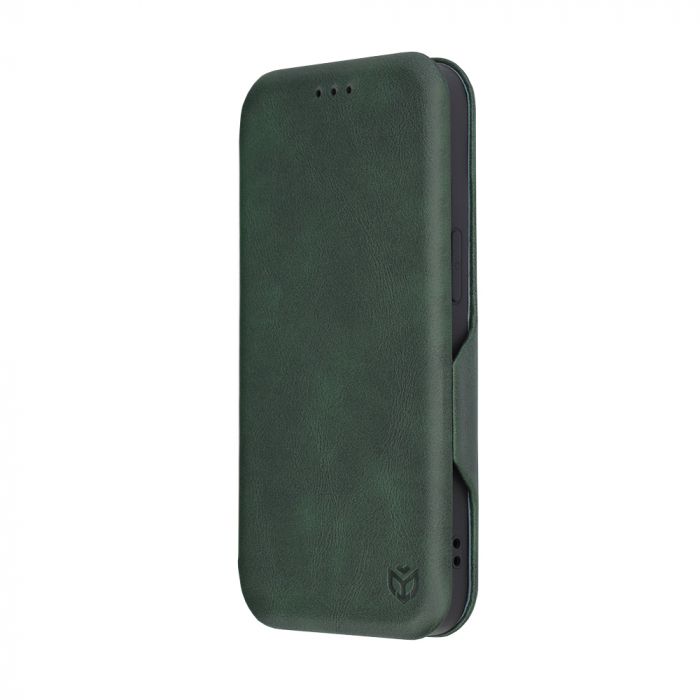 Husa magnetica tip carte iPhone 14, Safe Wallet Plus, Green [5]