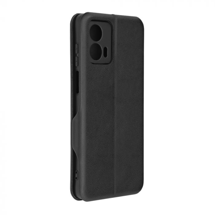 Husa magnetica tip carte Motorola Moto G53, Safe Wallet Plus, Negru [5]