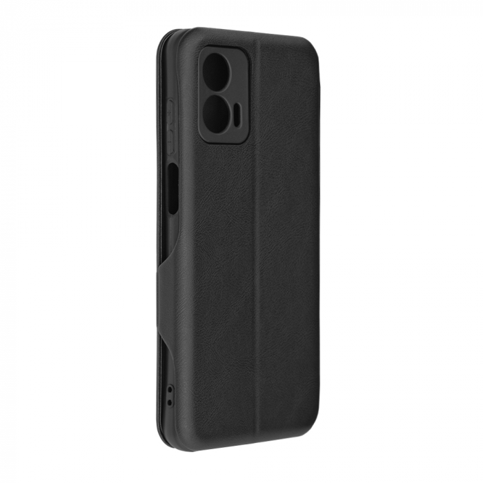 Husa magnetica tip carte Motorola Moto G73, Safe Wallet Plus, Negru [6]