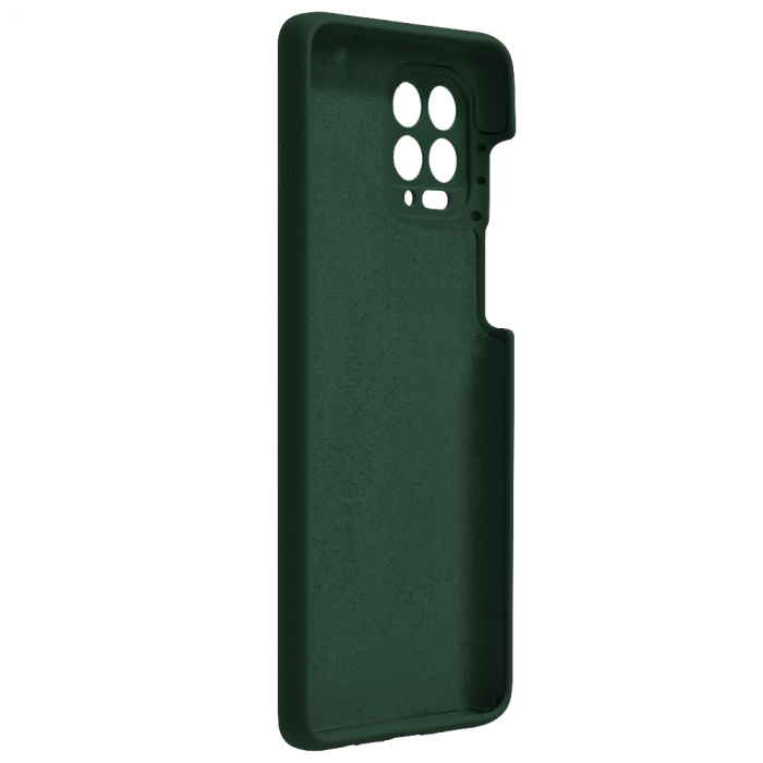 Husa Motorola Moto G100, Soft Edge Silicone, Dark Green [3]