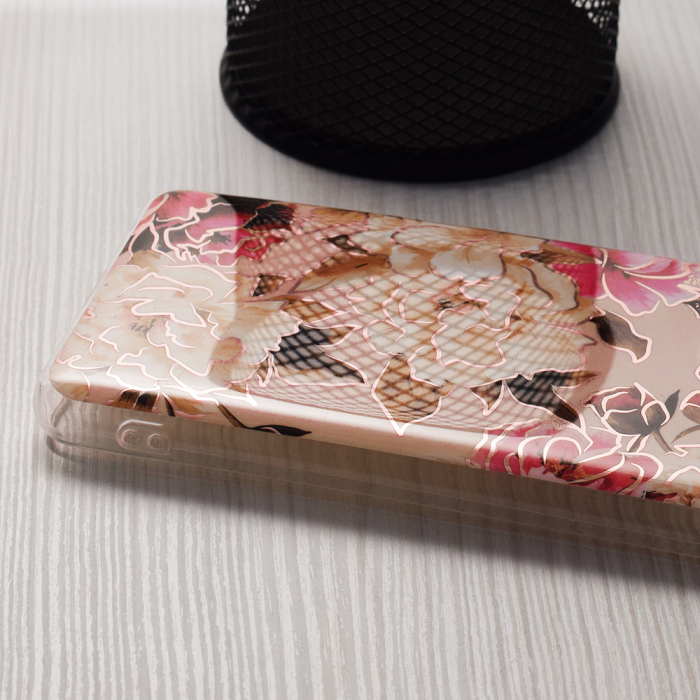 Husa Motorola Moto G22, Techsuit Marble Series, Mary Berry Nude [3]