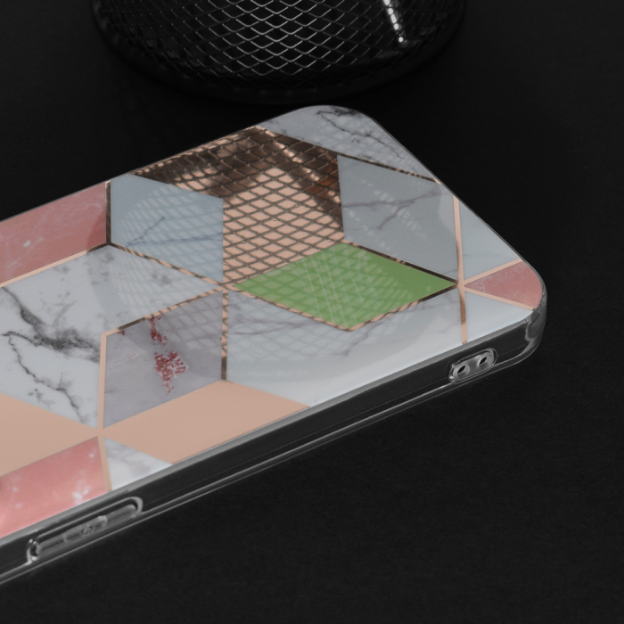 Husa Motorola Moto G22, Techsuit Marble Series, Purple Hex [4]