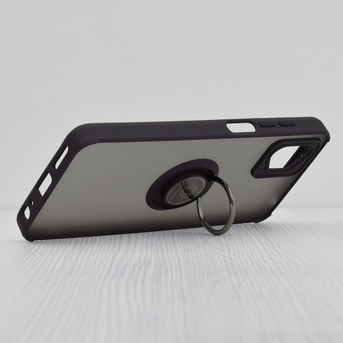 Husa Motorola Moto G32 cu inel suport stand magnetic, Negru [2]