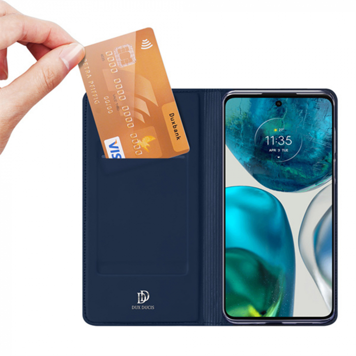 Husa Motorola Moto G52, Dux Ducis Skin Pro Flip Book, Negru [4]