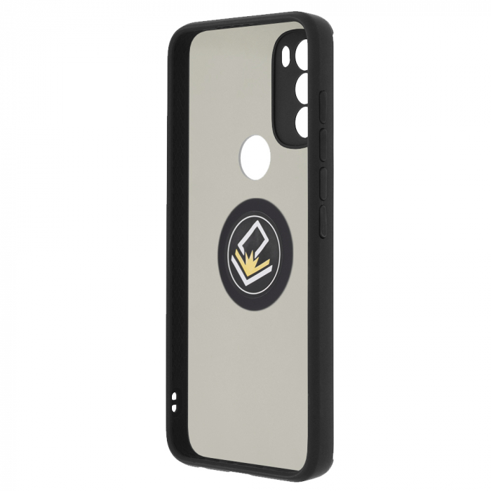 Husa Motorola Moto G71 5G cu inel suport stand magnetic, Negru [4]