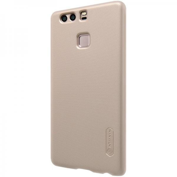 Husa Nillkin Frosted + folie protectie Huawei P9, Gold [3]