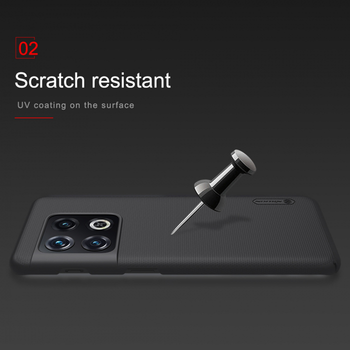 Husa OnePlus 10 Pro, Nillkin Super Frosted Shield, Negru [6]