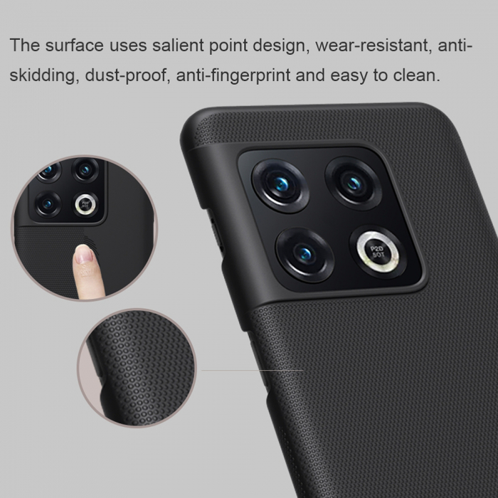 Husa OnePlus 10 Pro, Nillkin Super Frosted Shield, Negru [5]