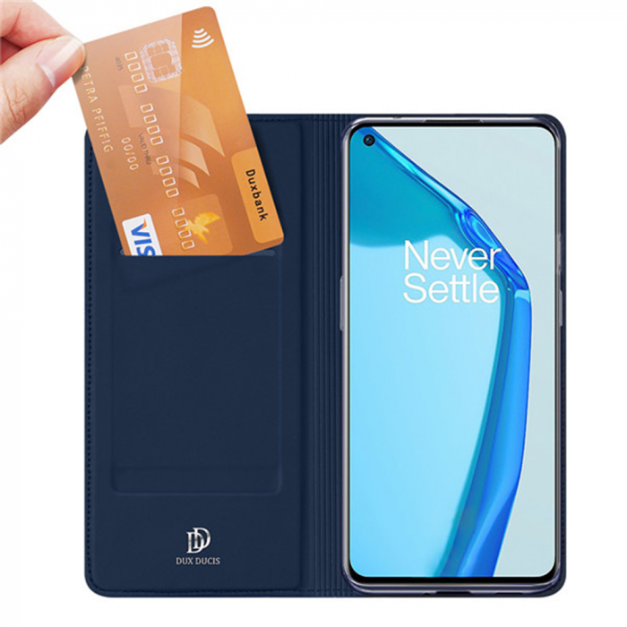 Husa OnePlus 9, Dux Ducis Skin Pro Flip Book, Negru [6]