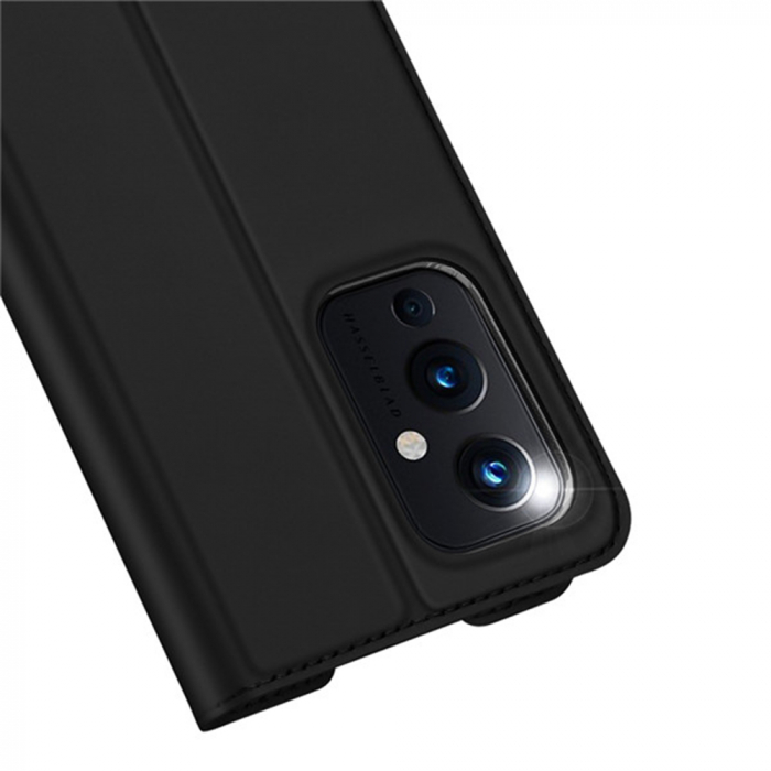 Husa OnePlus 9, Dux Ducis Skin Pro Flip Book, Negru [3]