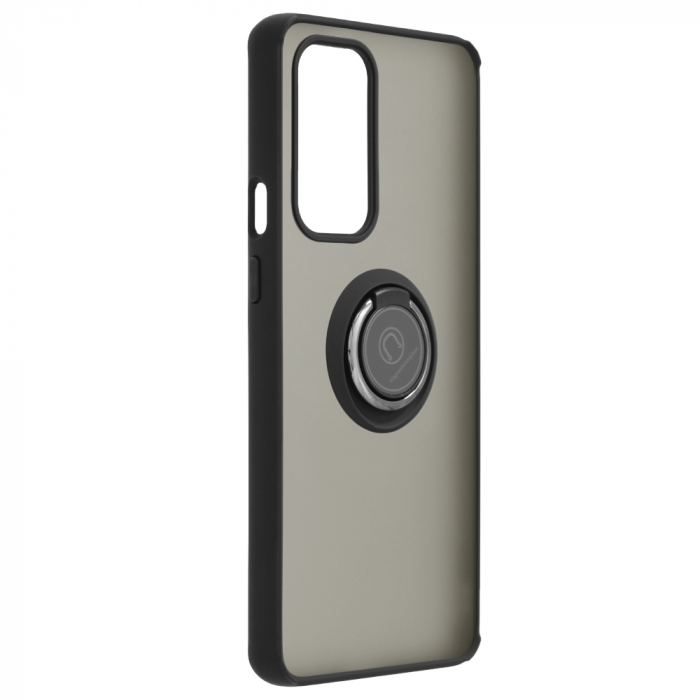 Husa OnePlus 9 Pro cu inel suport stand magnetic, Negru [2]