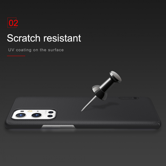 Husa OnePlus 9 Pro, Nillkin Super Frosted Shield, Negru [4]