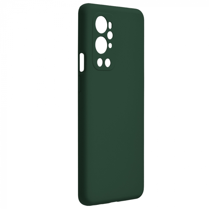 Husa OnePlus 9 Pro, Soft Edge Silicone, Dark Green [2]