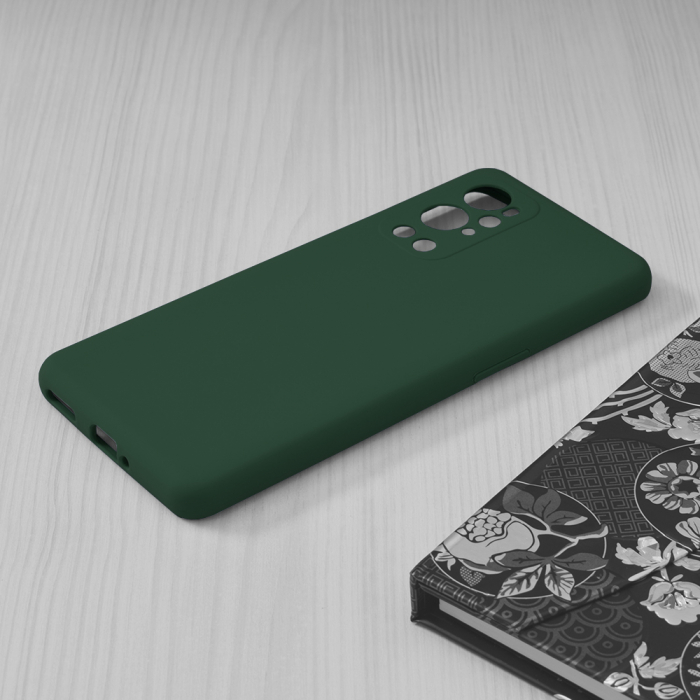 Husa OnePlus 9 Pro, Soft Edge Silicone, Dark Green [5]