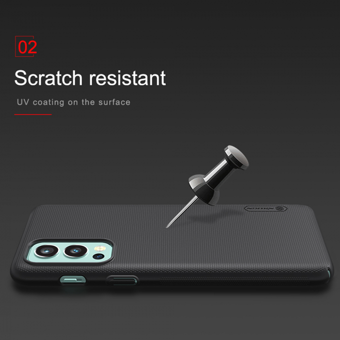 Husa OnePlus Nord 2 5G, Nillkin Super Frosted Shield, Negru [4]