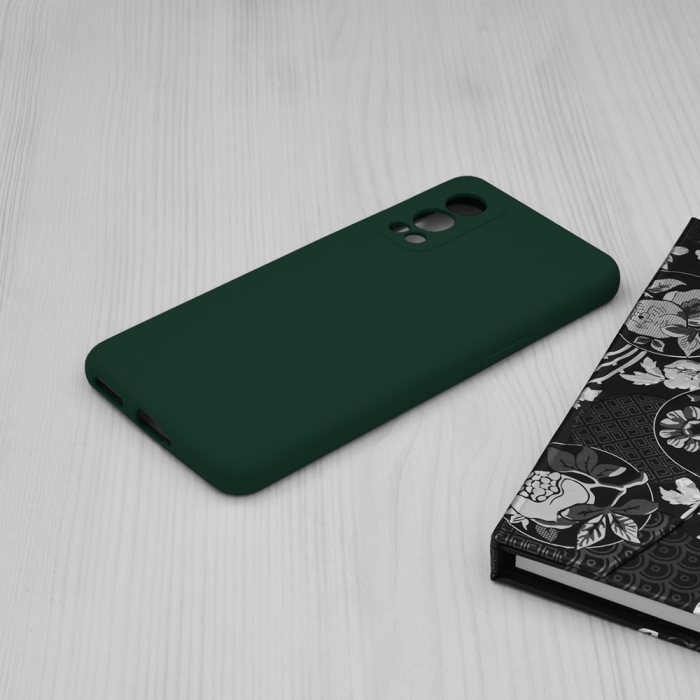 Husa OnePlus Nord 2 5G, Soft Edge Silicone, Dark Green [5]