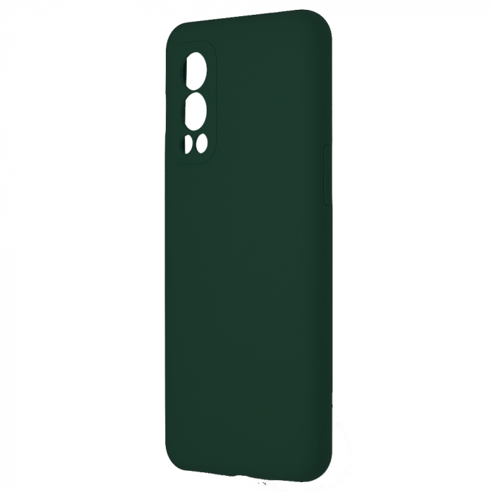 Husa OnePlus Nord 2 5G, Soft Edge Silicone, Dark Green [3]