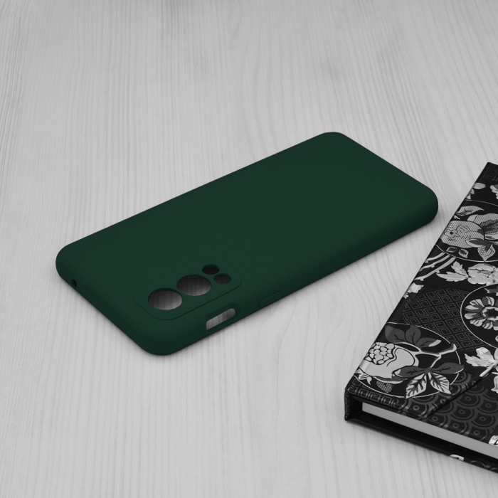 Husa OnePlus Nord 2 5G, Soft Edge Silicone, Dark Green [4]