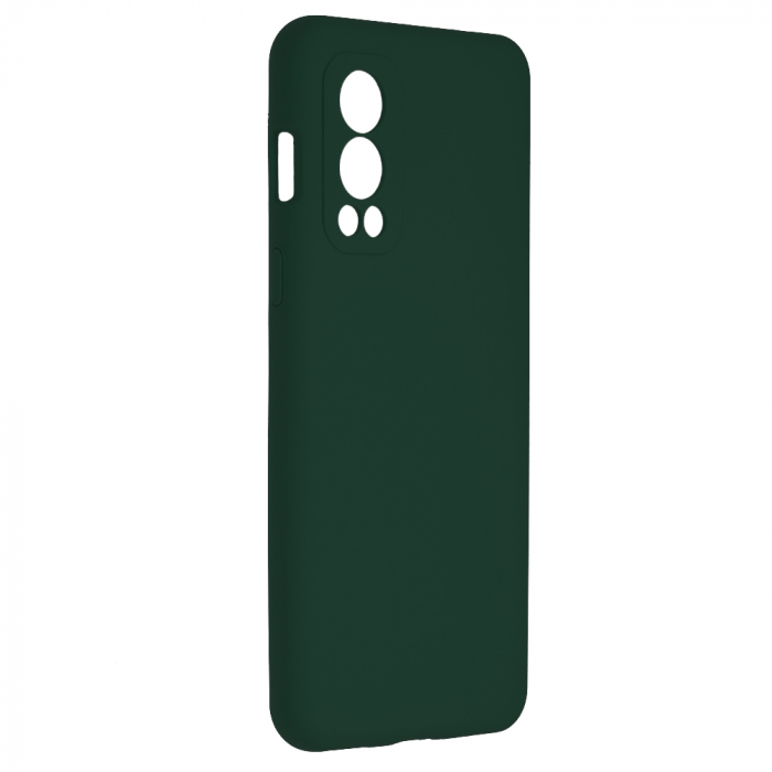 Husa OnePlus Nord 2 5G, Soft Edge Silicone, Dark Green [2]