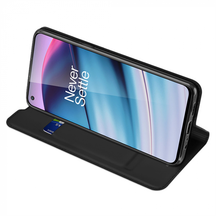 Husa OnePlus Nord CE 5G, Dux Ducis Skin Pro Flip Book, Negru [5]