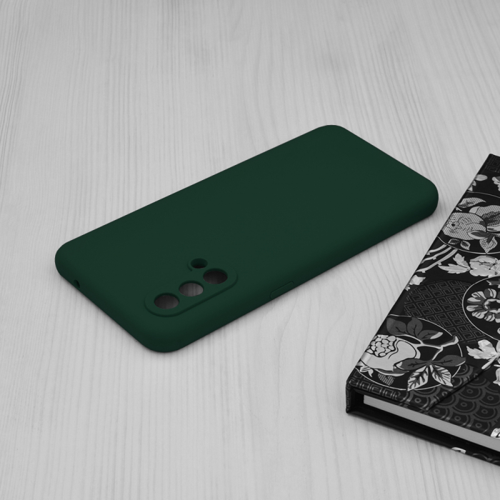Husa OnePlus Nord CE 5G, Soft Edge Silicone, Dark Green [5]