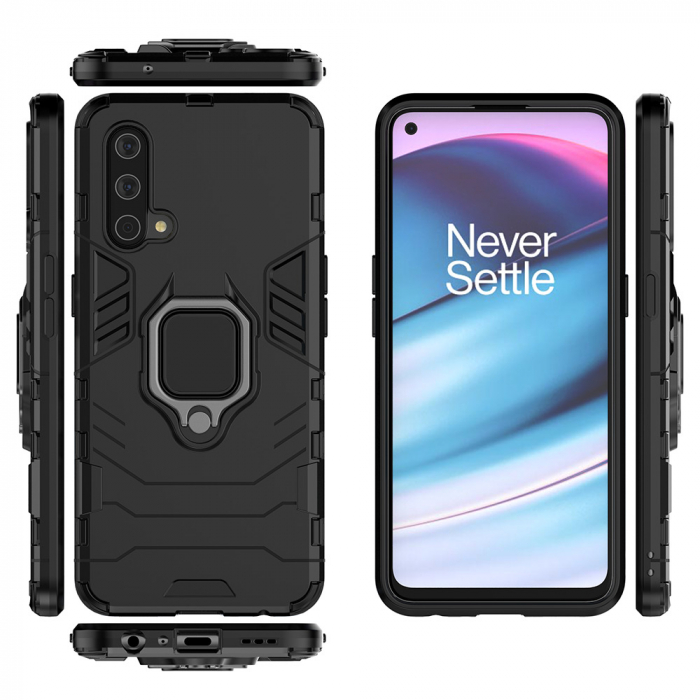 Husa OnePlus Nord CE 5G, Techsuit Shield Ring, Negru [8]