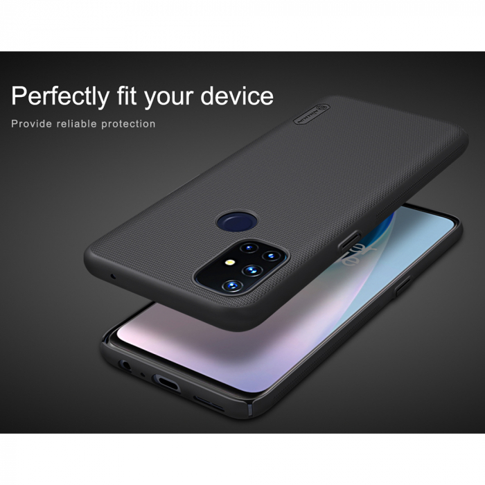 Husa OnePlus Nord N10 5G, Nillkin Super Frosted Shield, Negru [3]