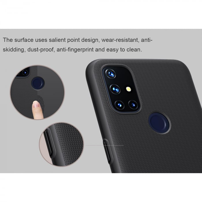 Husa OnePlus Nord N10 5G, Nillkin Super Frosted Shield, Negru [10]