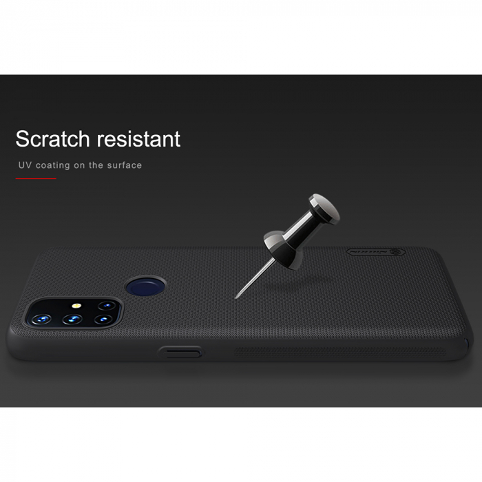 Husa OnePlus Nord N10 5G, Nillkin Super Frosted Shield, Negru [4]