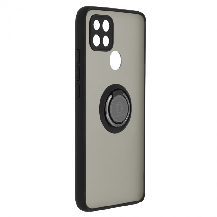 Husa OPPO A15 / A15s cu inel suport stand magnetic, Negru [2]
