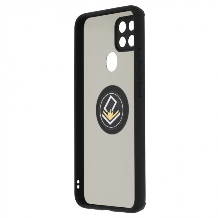 Husa OPPO A15 / A15s cu inel suport stand magnetic, Negru [3]